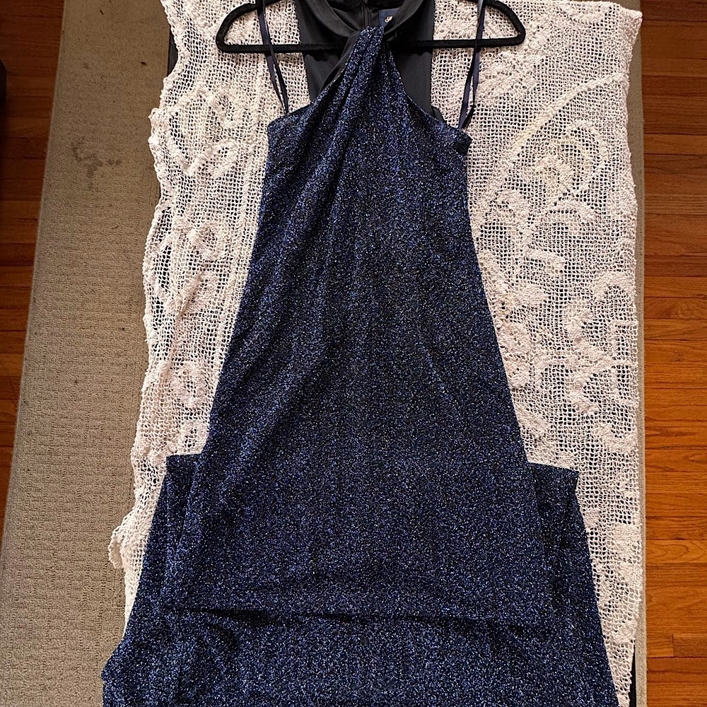 Elegant Black Glitter Dress